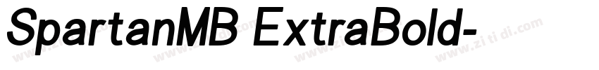SpartanMB ExtraBold字体转换
